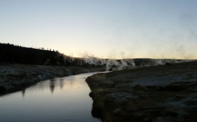 Firehole River at dawn